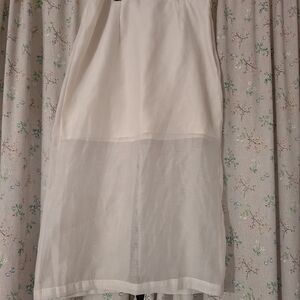 A New Day White Midi Skirt